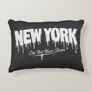 New York City Dat Nooit Slaapt Accent Kussen