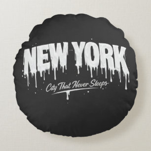 New York City Dat Nooit Slaapt Rond Kussen