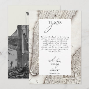 New York City Destination NYC Wedding Bedankkaart