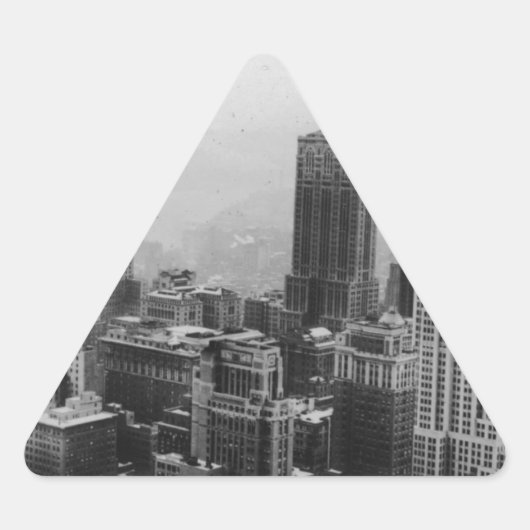  New York City Driehoek Sticker (Voorkant)