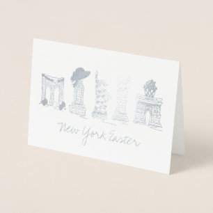 New York City Easter NYC Landmarks Buildings Folie Kaarten