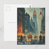  New York City Empire State Building Briefkaart (Voorkant / Achterkant)