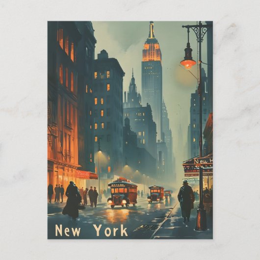  New York City Empire State Building Briefkaart (Voorkant)