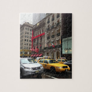 New York City Fifth Avenue Taxi Photography NYC Legpuzzel