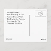  New York City Flatiron District 5th Avenue Briefkaart (Achterkant)