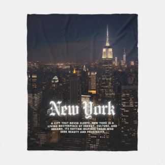 New York City Fleece Deken