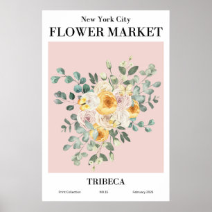 New York City Flower Market TRIBECA Poster