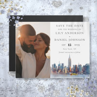 New York City Foto Huwelijk Save The Date
