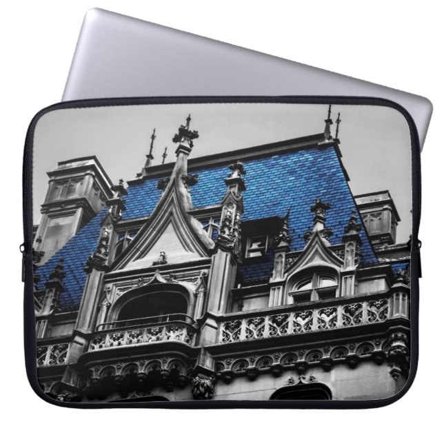 New York City Gothic Architecture Photo Laptop Sleeve (Voorkant)