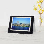 New York City Herdacht Wenskaart Kaart (Gele Bloem)