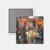 New York City Hot Dog Stand Photo Magnet (Recto/Verso)