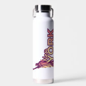 "New York City", "I Love New York" Custom Design Waterfles (Voorkant)