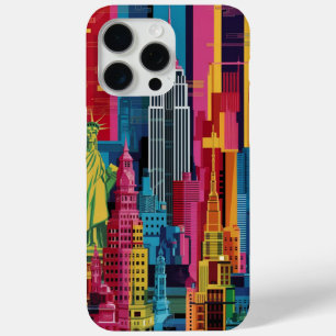 New York City in de levendige iPhone-hoes van Kobr iPhone 15 Pro Max Hoesje
