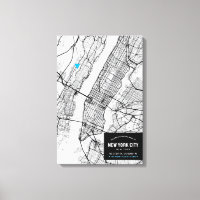 New York City Kaart + Markeer je Locatie