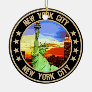 New York City Keramisch Ornament