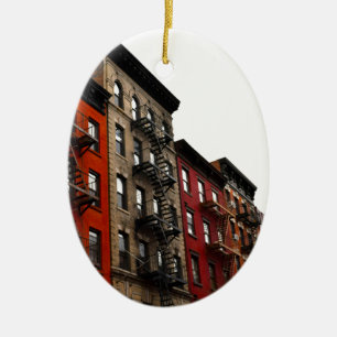 New York City Keramisch Ornament