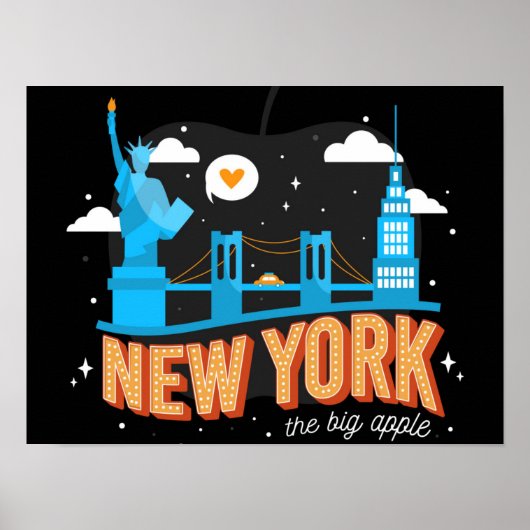 New York City Landmark Poster (Voorkant)