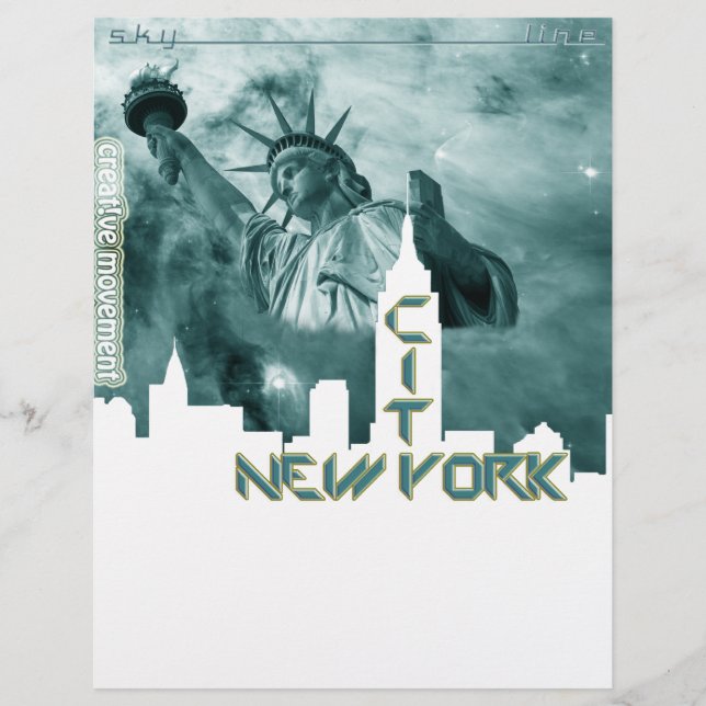 New York City Liberty Skyline (Voorkant)