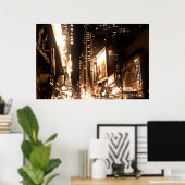 new york city lights poster (Thuiskantoor)