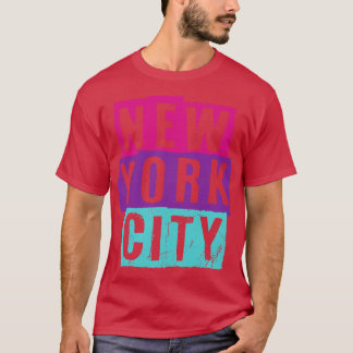New York City  Look Tekst T-shirt