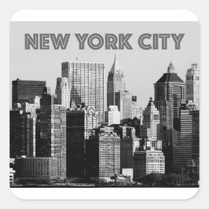 New York City Lower-Manhattan Pro Foto Vierkante Sticker