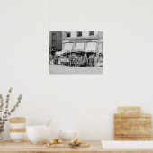 New York City Lunch Carts, 1906.  foto Poster (Keuken)