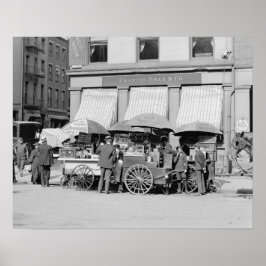 New York City Lunch Carts, 1906.  foto Poster