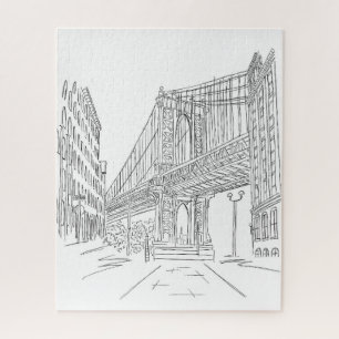 New York City Manhattan Bridge Jigsaw Puzzle Legpuzzel