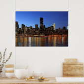 New York City Manhattan Night Poster (Keuken)
