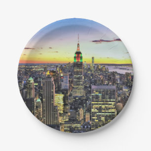 New York City Manhattan Skyline Papieren Bordje