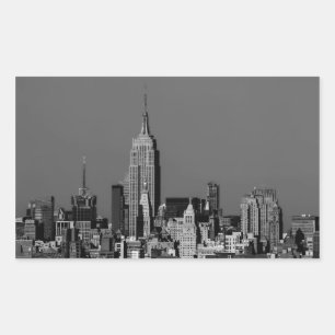 New York City Manhattan Skyline Rechthoekige Sticker
