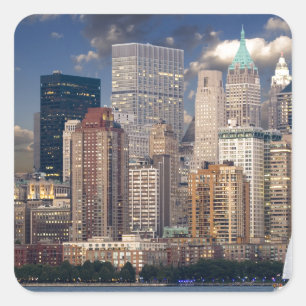 New York City Manhattan Vierkante Sticker