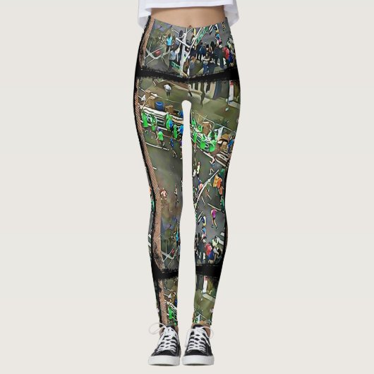 New York City Marathon Runners 2017 Leggings (Voorkant)