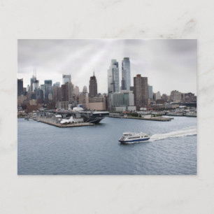 New York City met zonnestralen Briefkaart