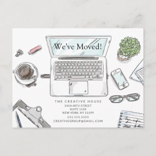 New York City Moving Announcement Briefkaart