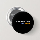 New York City, New York Button (Voorkant /achterkant)