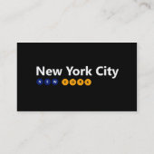 New York City, New York cartes de visite (Dos)