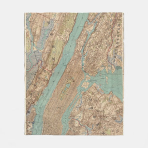 New York City, New York Fleece Deken