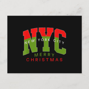 New York City New York Prettig Kerstmis Reis Cadea Informatiekaartje