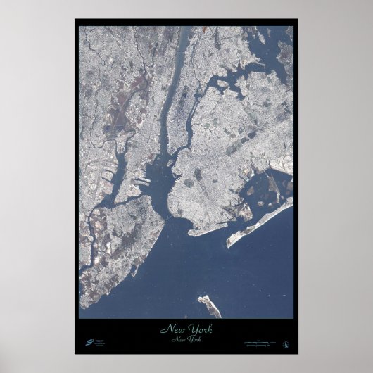 New York City, New York satelliet poster (Voorkant)