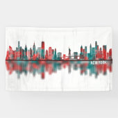 New York City New York Skyline Spandoek (Horizontaal)