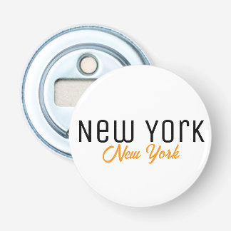 New York City, New York Souvenir Button Flesopener