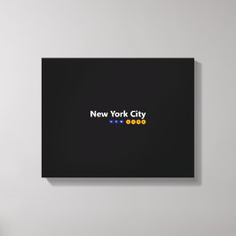 New York City, New York Wrapped Canvas Afdruk