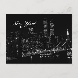 New York City Night Script Briefkaart