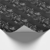 New York City Night Skyline Cadeaupapier (Hoek)