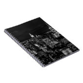 New York City Night Skyline Notitieboek (Rechterzijde)