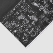 New York City night skyline Tissuepapier (Detail)