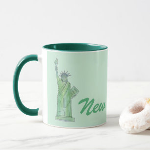 New York City NYC Green Statue of Liberty Lady Mok