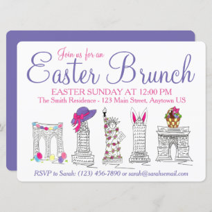 New York City NYC Landmarks Easter Brunch Kaart