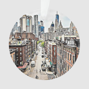 New York City NYC Manhattan Kerstmis Ornament